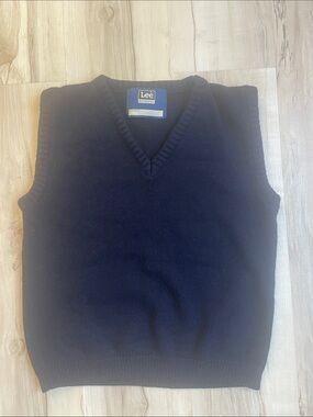 Lee Men's Navy V-Neck Sweater Vest